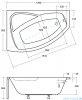 Besco Rima 140x90cm Wanna asymetryczna lewa #WAR-140-NL